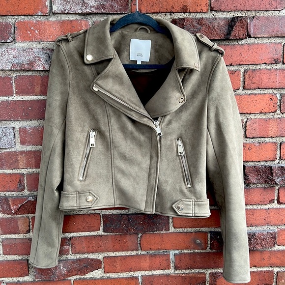 River Island Jackets & Blazers - River Island Faux Suede Moto Jacket